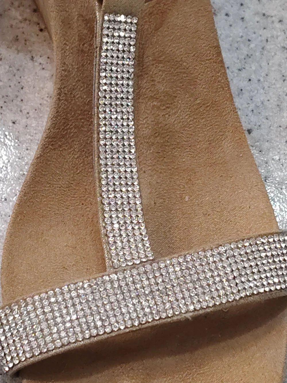Style & Co.✨Tan Rhinestone T-Strap Sandals - Picture 7 of 7